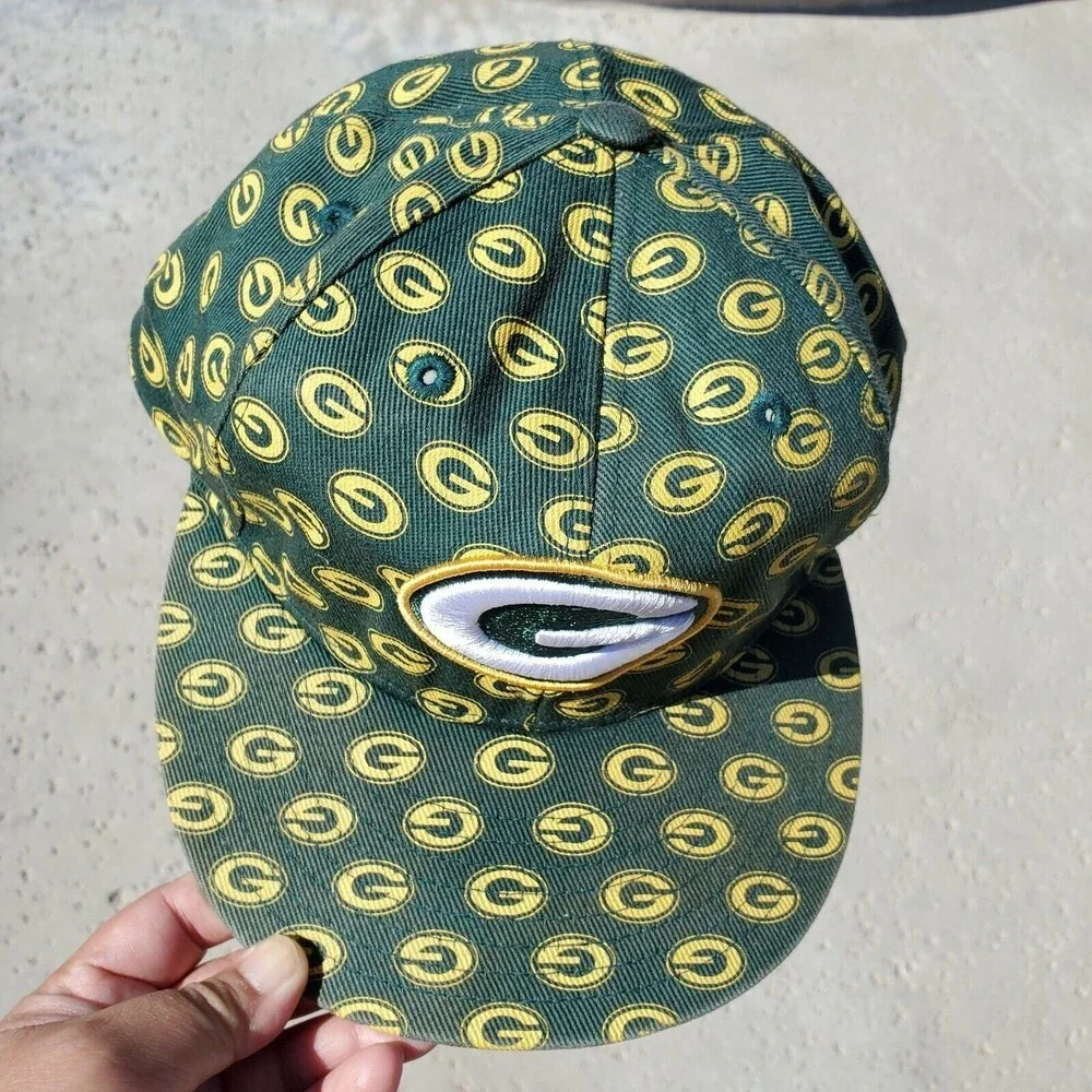 Green Bay Packers Cap Official NFL 7-5/8 Hat Cap Green Yellow Reebok Embroidered